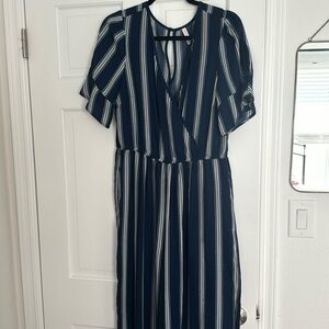 Navy Striped jumpsuit!